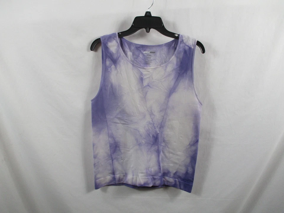 Camisa sin mangas deportiva Jockey para mujer XL púrpura cuello redondo tie dye atlética nailon Foto 1 de 4