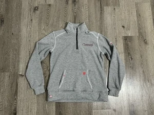 Ariat FR Sweater Womens Large Polartec Fleece 1/4 Zip Pullover Gray Cat 2 - Picture 1 of 13