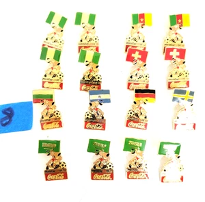 1994 FIFA World Cup Coca Cola Stryker Mascot Flag Mixed Pin Lot of 9 - Picture 1 of 13