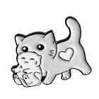 Brosche Süß Katze Emaille Lustige Katzenbrosche Tierbrosche
