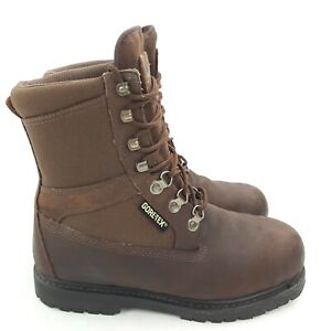 Field & Stream Mens Soft Toe Gore-Tex Waterproof Leather Work Insulated Boots 9