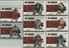 2003-04 ITG In The Game Action Hockey Oh Canada Insert (8) Card Lot- Roy Belfour