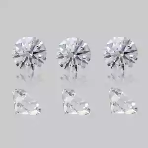 Loose Lab-Grown CVD Diamond LOT 4.50 MM D Color IF CLEARITY 3 PCS Certified - Picture 1 of 5