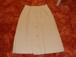 WALLIS EXCLUSIVE VINTAGE SMART LADIES IVORY SKIRT 12 V.G.C. USED - Picture 1 of 8