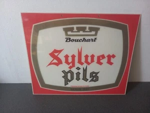 Antigua Placa Publicidad Plv Plástico Cerveza Bouchart Sylver Pils 34cmx28cm - Imagen 1 de 9