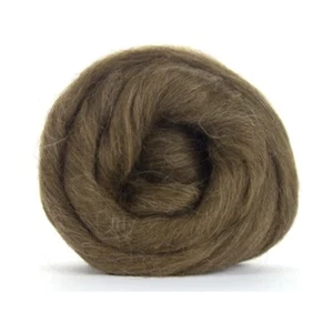 Brown Icelandic natural wool roving - 50g - needle felting hand spinning - Picture 1 of 2