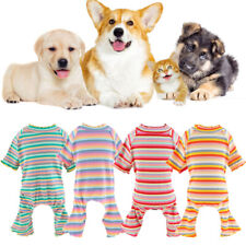 Pyjama pour animaux de compagnie T-shirt chat pantalon chiot combinaison souple Pet Dog JumpSuit classique �