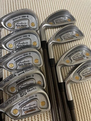 HONMA TwinMarks 2000 α Iron Set 9pcs 4-11,SW Doris Titanium 1S Flex R Lefty - Image 1 of 4