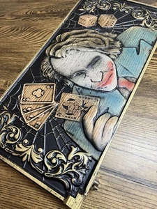 LUXURY Wooden BACKGAMMON Set Handcrafted Handmade Game Board 48cm (19"), Joker - Picture 1 of 4