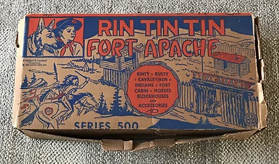 MARX  RIN TIN TIN  FORT APACHE  PLAYSET  BOX ONLY  3657  C. 1950'S - Image 1 of 4