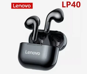 Original Lenovo LP40 TWS Wireless Earphone Bluetooth 5.0 Dual Stereo Noise Red-- - Imagen 1 de 5