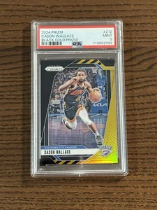 2024 PANINI PRIZM BALONCESTO CASON WALLACE ORO NEGRO/5 PSA 9 #212 THUNDER - Imagen 1 de 2
