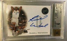 2008 RUSSELL WESTBROOK Rookie RC Press Pass Silver BGS 9 Auto 10 88/100 Silver