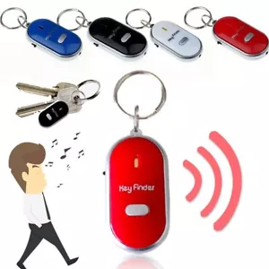 3Stk Schlüsselfinder Pfeifen Whistle mit LED Lampe Schlüssel Key Finder Anhänger - Bild 1 von 12