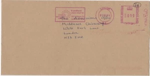 2003 cover sent from London Metropolitan University with meter stamp - Picture 1 of 2