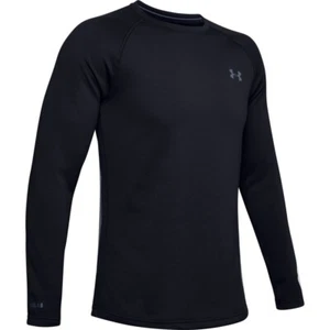 Under Armour 1353349 Men's UA ColdGear Base 4.0 Top Baselayer Crew Shirt, Black - Picture 1 of 5