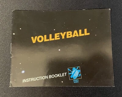 Volleyball Black Label Early Print USA NES Nintendo Instruction Booklet Manual - Image 1 of 2