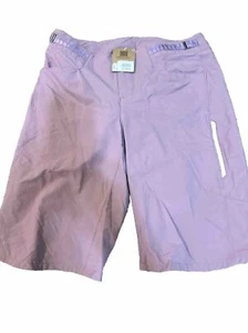 Patagonia Women Dirt Craft Bike Shorts Size 10 HLPE Padded Layered Purple - Picture 1 of 9