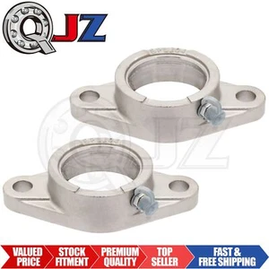 [Cantidad.2] Nueva carcasa de brida de 2 pernos de acero inoxidable SFL204 [60 mm H x 113 mm L x 33,3 mm W] - Imagen 1 de 12