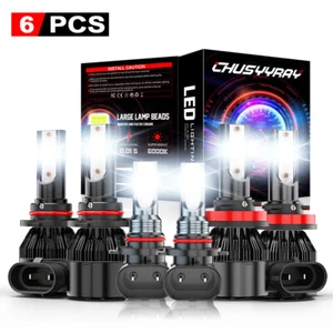 For Dodge RAM 1500 2500 3500 4500 2013 2014 2015 LED Headlight & Fog Light Bulbs - Picture 1 of 20