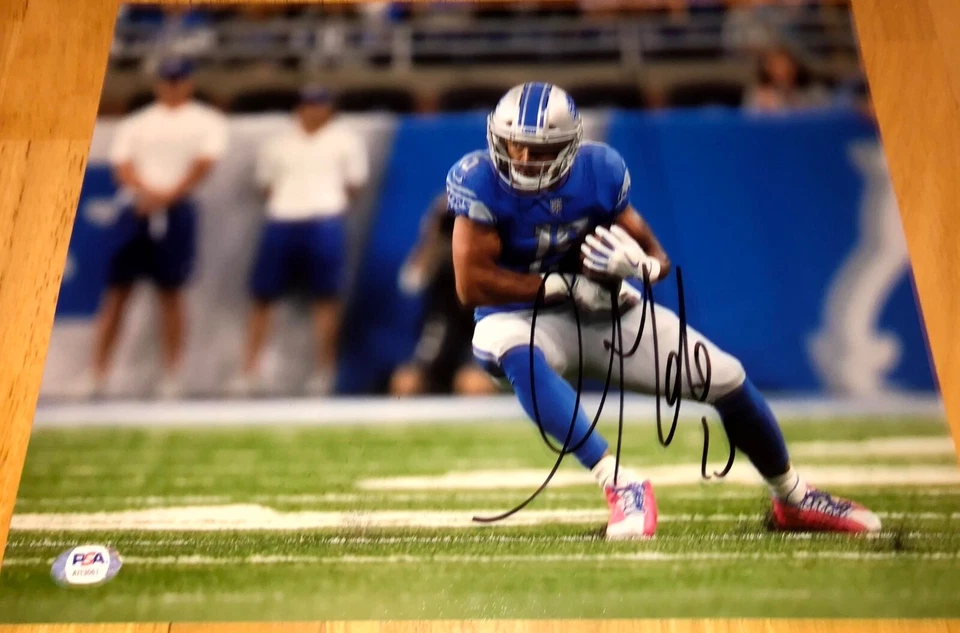Golden Tate Detroit Lions Signed Autographed 11x14 Photo PSA B - Image 1 of 1