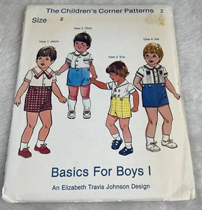The Children's Corner Patterns sz 2 Basics For Boys I Uncut - Picture 1 of 3