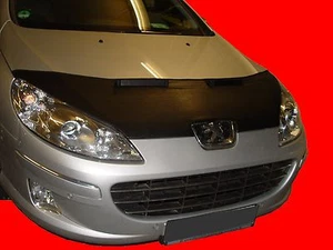 CAR HOOD BONNET BRA  fit Peugeot 407 2004-2011 NOSE FRONT END MASK TUNING - Picture 1 of 4