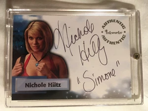 Nichole Hiltz Simone Smallville Season 5 Autograph A44 Inscribed Variant Rare - Picture 1 of 2
