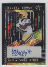 2022 Leaf Valiant Rising Stock Black Crystals /3 Corey Kiner #RS-CK1 Auto