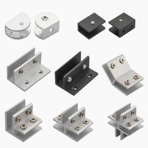 Shelf Holder Support Shelf Holder Clip Panel Bracket Glass Clamp For 6-12mm - Picture 1 of 9