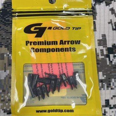 Gold Tip Premium Arrow Components HD Pin Nock Black 12 Pieces - Image 1 of 2