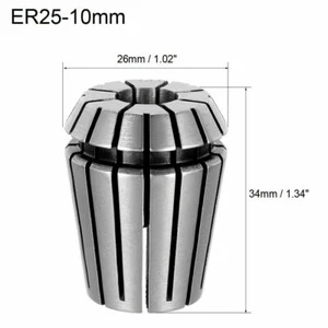 10mm ER25 10mm Spring Collet Chuck Tool Bit Holder for CNC Milling Lathe Chuck - Picture 1 of 3