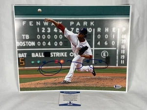 (1) CLAY BUCHHOLZ Signed Autographed 11x14 Boston Red Sox Photo BAS Beckett COA - Picture 1 of 4