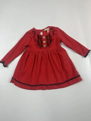Vestido Matilda Jane INSPIRE 6-12 Meses Navidad Rojo Foto 1 de 4