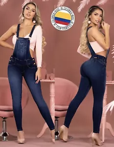 Butt Lifter Push Up Jeans Pantalon Colombiano Mujer Levanta Cola Denim Jumpsuit - Picture 1 of 3