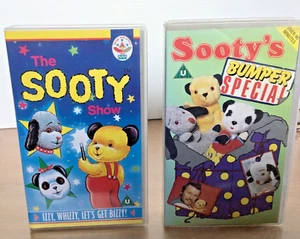 2 cintas de video VHS Sooty de colección - probadas - The Sooty Show & Sooty's Bumper Show - Imagen 1 de 7