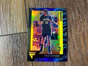 Cole Anthony 2020-21 Panini Flux Midnight Prizm Parallel Rookie RC #210 SSP