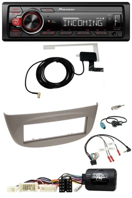 Pioneer MP3 Lenkrad CD DAB USB Autoradio für Renault Wind N 2010-2013 grau - Bild 1 von 4
