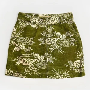 Christopher blau Blumen grün Stretch Rock, Damengröße 6 (Taille 28 Zoll) - Bild 1 von 11