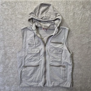 Vintage Banana Republic Safari Vest Mens XL Fishing Cargo Outdoor Zip Pocket - Picture 1 of 8