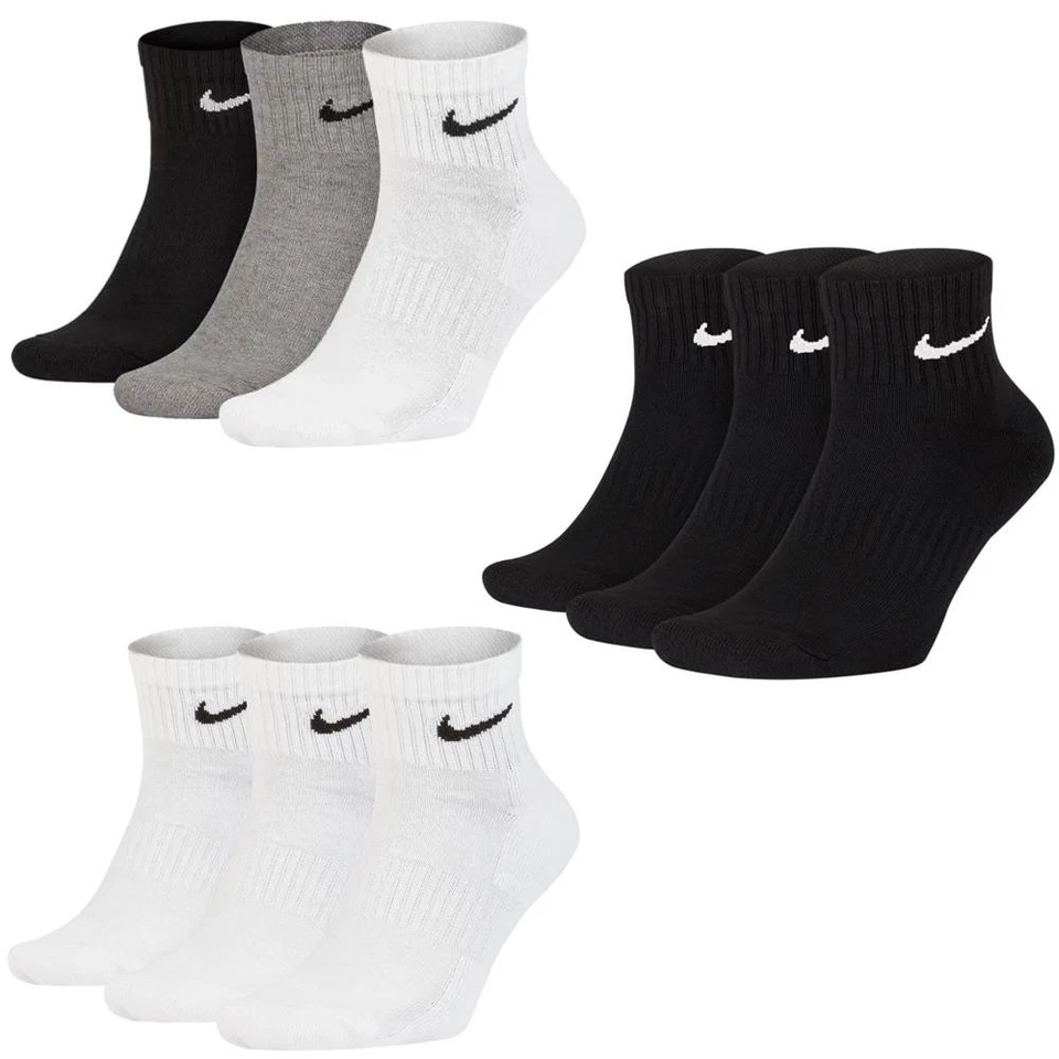 3 Paar Nike Everyday Cushioned Ankle Socken Sportsocken Kurzsocken - Bild 1 von 1