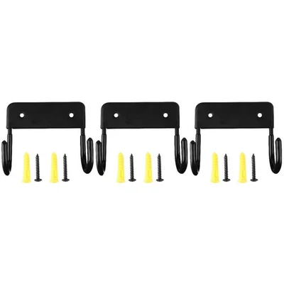  3 stücke Bügelbrett Aufhänger Wandhalterung Schwarz Bügelbrett Halter Lager - Bild 1 von 4