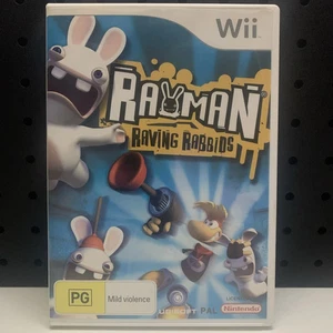 Rayman Raving Rabbids Nintendo Wii Game PAL w' Manual FREE Tracked Au Post - Picture 1 of 4
