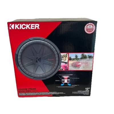 Subwoofer Kicker 48CWR124 CompR 12", DVC, 4 ohmios, 500 vatios RMS Foto 1 de 4
