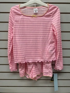 Girl’s Pink Long Sleeve Pajama Set Size Large (10/12) - Art Class - Picture 1 of 3