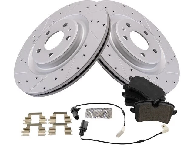 Kit de pastillas de freno trasero y rotor para Audi A6 Quattro 2012-2018 3,0 L V6 2013 HK454BC Foto 1 de 1