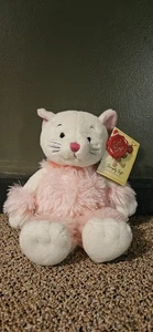 Keel Toys CREAM KITTEN CAT PINK FLUFFY BODY RARE Soft Toy  Plush 7" - Picture 1 of 4