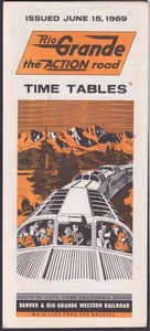 Denver & Rio Grande Western Railroad Fahrplan 15.06.1969 - Bild 1 von 1