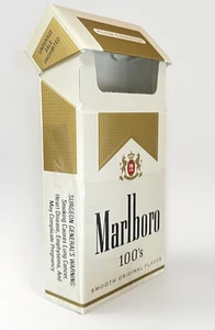 MARLBORO GOLG USA 100's Empty 20 Cigarette Pack Collectible CODE intact for disc - Bild 1 von 11