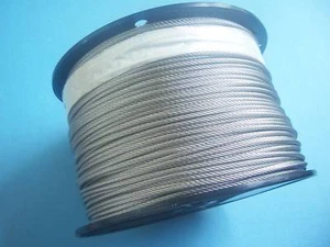 304 Stainless Steel Wire Rope Cable 1/16", 7x7, 2500 ft - Bild 1 von 1